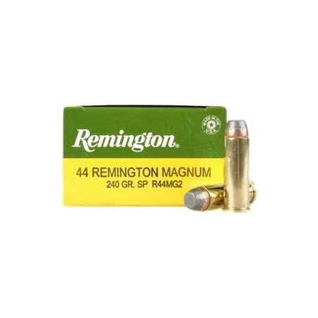 Remington 44 Remington Magnum 240 Grain Soft Point - Brass Casing