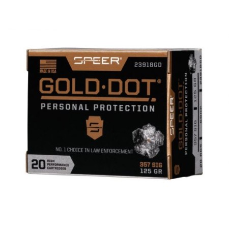 Speer Gold Dot .357 SIG 125 GR HP 20 Rounds Ammunition - 23918