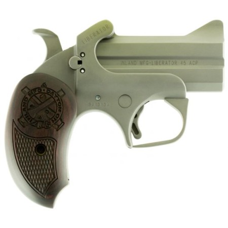 Inland Liberator 45 ACP 2 Round Semi Auto Break Open Pistol, Stainless - ILMDER45