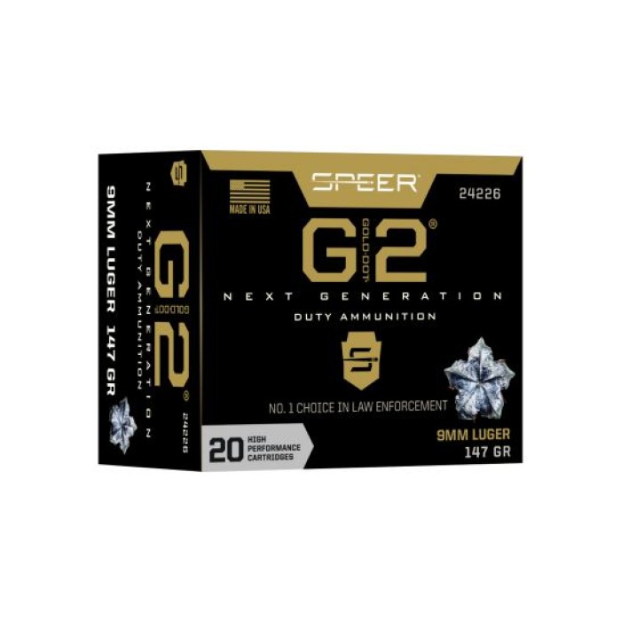 Speer Gold Dot 9mm 147 gr G2 Personal Protection 20 Rounds Ammunition - 24226