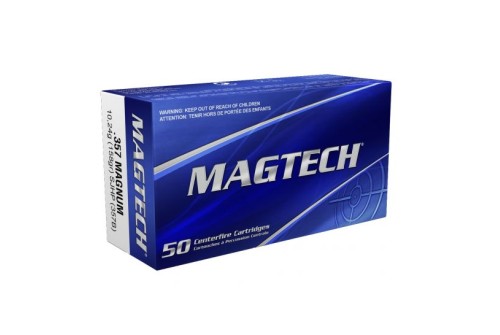 Magtech 357 Magnum 158gr SJHP Ammunition 50rds - 357B