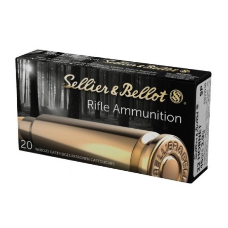 Sellier & Bellot 22 Hornet 45gr SP Ammunition - SB22HB