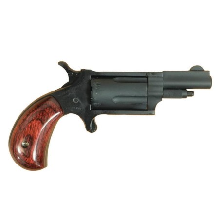 NAA 22M Mini Revolver Handgun .22 Magnum 5rd Capacity 1.625" Barrel Stealth Grey with Rose Grip