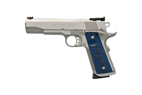 Colt 1911 Gold Cup Trophy 9mm 9+1 Round Semi Auto Hammer Fired Pistol, Brushed Stainless - O5072XE