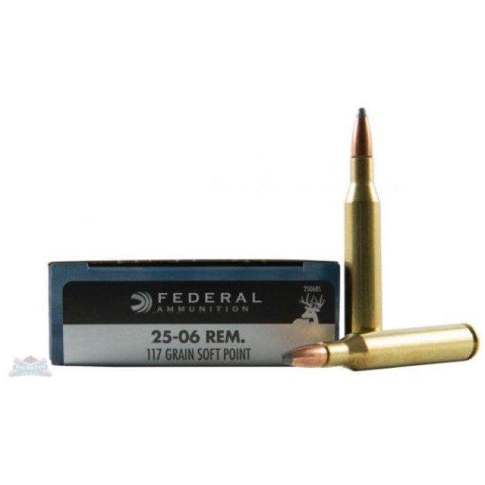 Federal 25-06 117gr SP Power-Shok Ammunition 20rds -2506BS