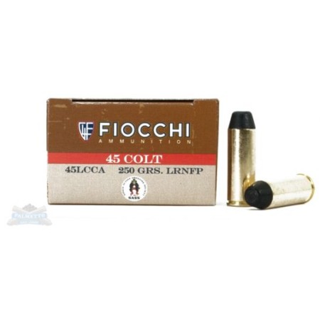 Fiocchi 45 Colt 250gr LRNFP Ammunition 50rds - 45LCCA