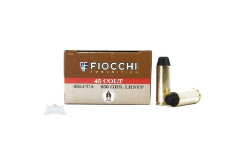 Fiocchi 45 Colt 250gr LRNFP Ammunition 50rds - 45LCCA