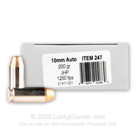 10mm - 200 Grain Nosler JHP - Underwood - 20 Rounds