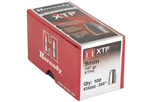 HORNADY XTP 9mm 147 GR 100 Per Box (35580)