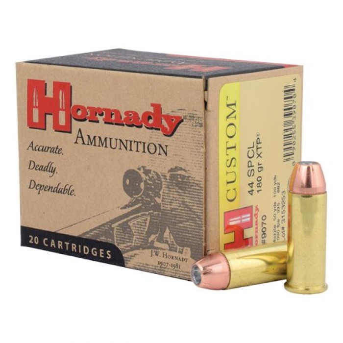 Hornady .44 SPCL 180gr XTP Custom Pistol Ammunition 20rds - 9070