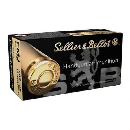 Sellier & Bellot Sb762tok Handgun  7.62X25mm Tokarev 85 GR Full Metal Jacket 50 Per Box/ 30 Case 754908500017