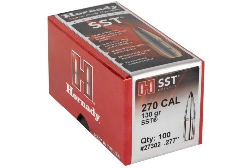 HORNADY .270 Cal 130Gr SST Rifle Bullets (27302)