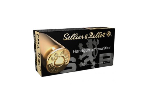 Sellier & Bellot 45 Auto/ACP 230gr FMJ Ammunition 50rds - SB45A