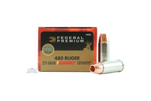 Federal 480 Ruger 275gr Barnes Expander Ammunition 20rds - P480XB1