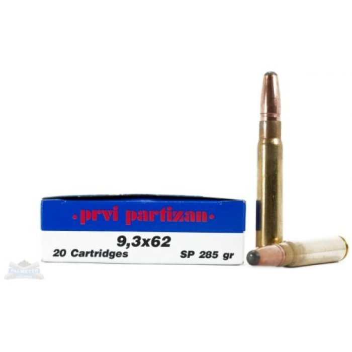 Ppu Ammo 9.3x62mm - 285gr. Jsp 20-pack