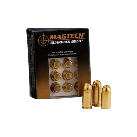 Magtech 9MM +P 124 Grain Jacketed Hollow Point - Brass Casing