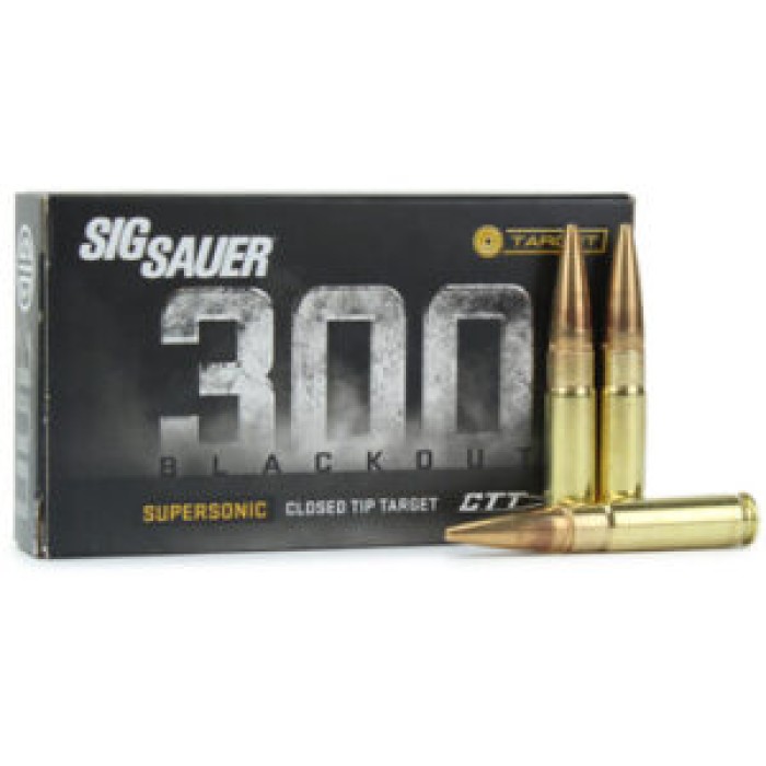 SIG SAUER .300 Blackout 125Gr Supersonic CTT 20rd Box Ammo (C300B1-20)