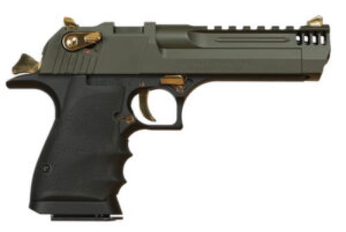 MAGNUM RESEARCH Desert Eagle L5 .357 Magnum 5in 9rd Mil-Spec Green Cerakote/Black Single-Action Pistol (DE357L5MSG)