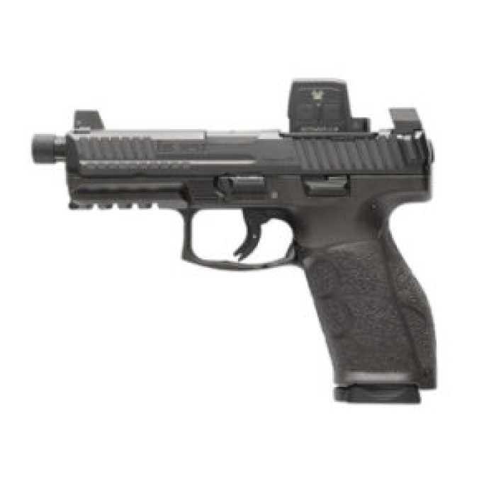 HK VP9A1 X Tactical Optic Equipped 9mm Luger 4.7in 17rd/20rd Black Striker-Fired Pistol w/ Vortex Defender-CCW Enclosed Solar Micro Red Dot (81001364)