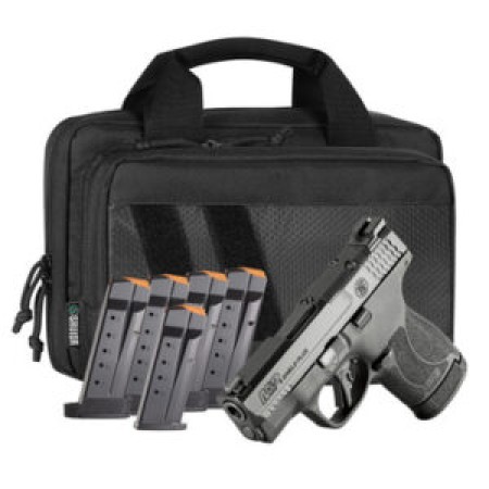 SMITH & WESSON M&P 9 Shield Plus 9mm Luger 3.1in 10rd/13rd Black Striker-Fired Pistol Bundle (14800)