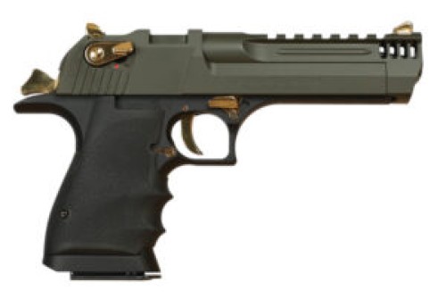 MAGNUM RESEARCH Desert Eagle L5 .50AE 5in 7rd Mil-Spec Green Cerakote/Black Single-Action Pistol (DE50L5MSG)