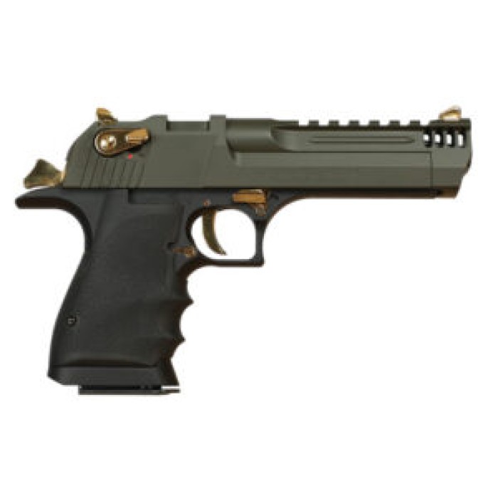 MAGNUM RESEARCH Desert Eagle L5 .50AE 5in 7rd Mil-Spec Green Cerakote/Black Single-Action Pistol (DE50L5MSG)