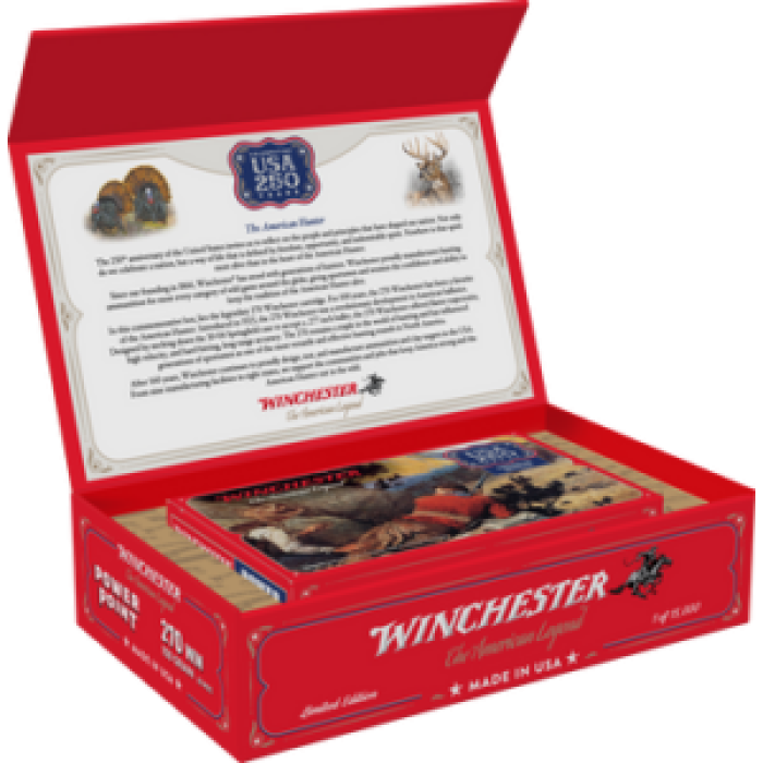 WINCHESTER AMMO 250th Anniversary Edition .270 Win 150Gr Power Point 20rd Box Rifle Ammo (X270250)