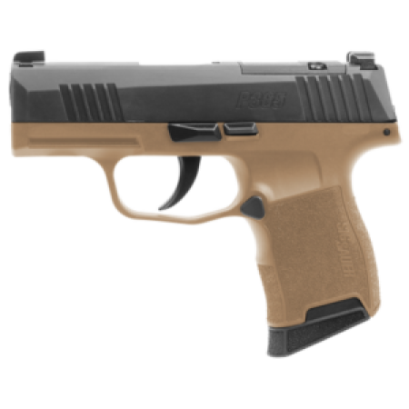 Sig Sauer 3659CTXR3P P365X  Micro-Compact Frame 9mm Luger 10+1 3.10" Steel Barrel, Optic Ready/Serrated Slide, Coyote Tan Stainless Steel Frame w/Accessory Rail, Polymer Grip