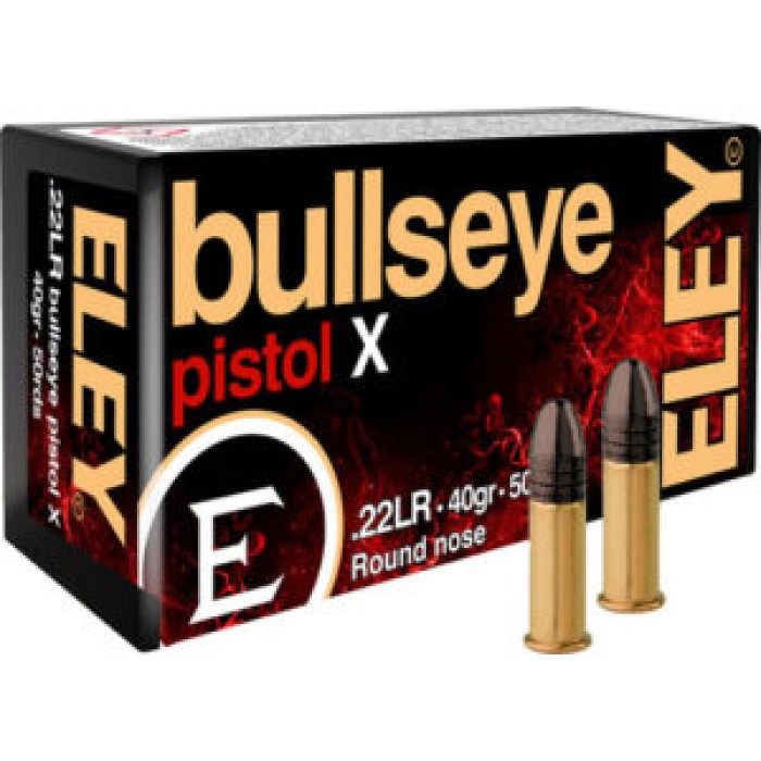ROUND NOSE 50 PACKELEY BULLSEYE PISTOL 22LR 40GR