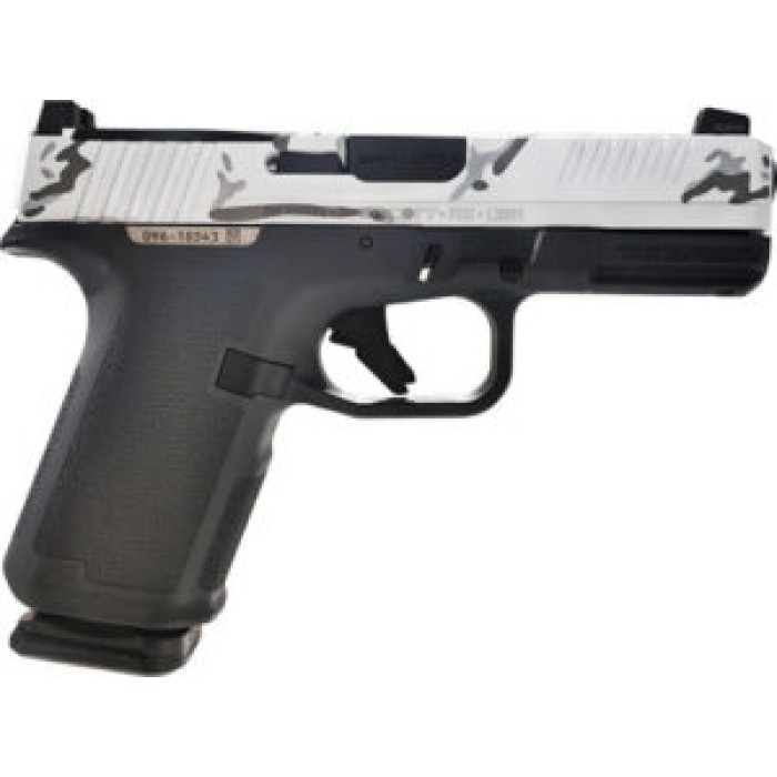 15-SHOT WHITE CAMO SLIDERUGER RXM 9MM LUGER 4" ADJ