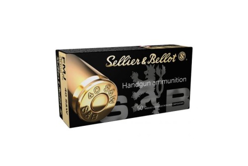 Sellier & Bellot .40 S&W 180gr FMJ Ammunition, 50 Round Box - SB40B