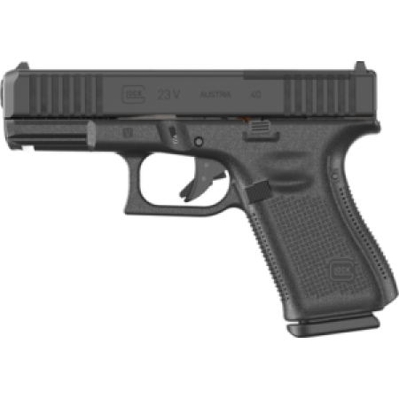 Glock PV2350203MOS G23 V MOS 40 S&W 13+1 4.02" Black GMB Barrel, Black nDLC Steel Optic Ready/Serrated Slide, Black Polymer Frame w/Accessory Rail, Interchangeable Backstrap Grip, Ambidextrous