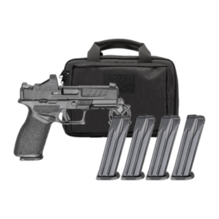 SPRINGFIELD ARMORY Echelon 4.0 FC 9mm 4in 4x10rd Black CA Compliant Gear Pac Striker-Fired Pistol (EC9409BFCCA-PAC)