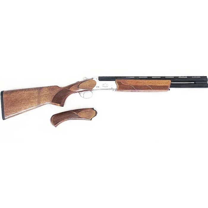 Black Aces Tactical O-U Shotgun - Silver Receiver | 12ga | 18.5" Barrel | Walnut Furniture