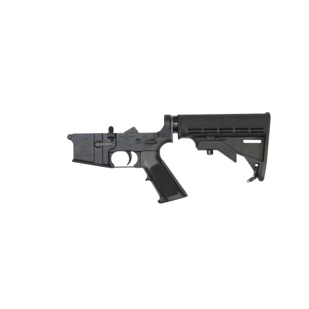 Bushmaster XM15-E2S Forged Complete AR15 Lower Receiver - Black | M4 Collapsible Stock