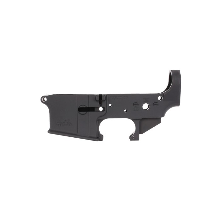 Anderson AM-15 Forged Stripped AR15 Lower Receiver - Black | No Logo