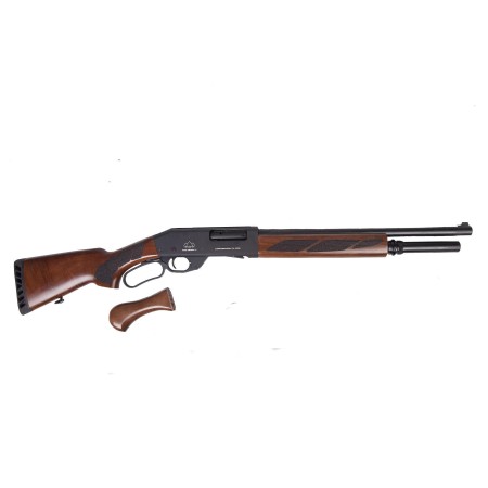 Black Aces Tactical Pro Series L Lever Action Shotgun - Black | 12ga | 18.5" Barrel | Walnut Furniture