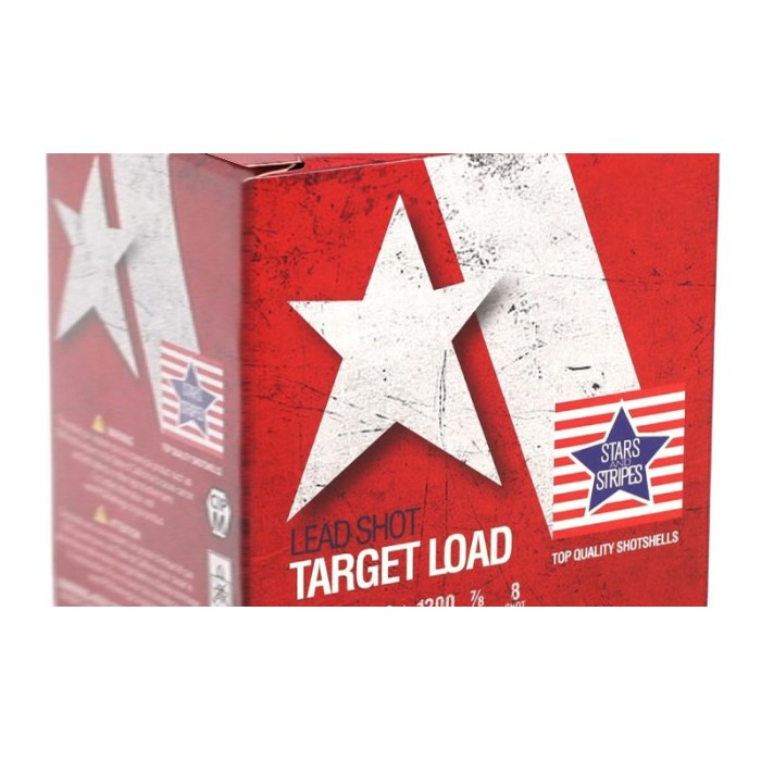 PPU Stars & Stripes Target Load Shotshell 20-Gauge 2-3/4'' 7/8oz 8-Shot 25-Count