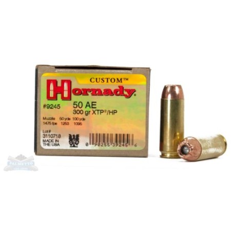 Hornady Pistol .50 Action Express, XTP HP, 300 Grain, 20 Rounds.