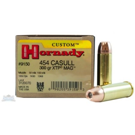 Hornady 454 Casull 300gr XTP Custom Pistol Ammunition 20rds - 9150