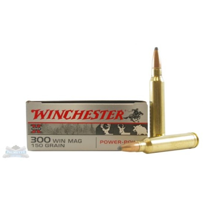 Winchester 300 Win Magnum 150gr Power-Point Super-X Ammunition 20rds - X30WM1