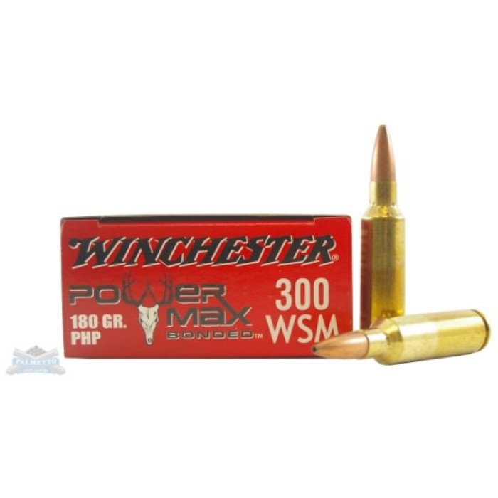 Winchester 300 WSM 180gr PowerMax Bonded Ammunition 20rds - X300WSMBP