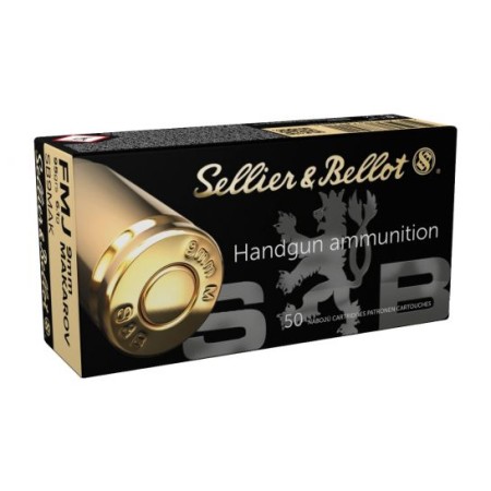 Sellier & Bellot 9x18mm Makarov 95gr FMJ Ammunition 50rds - SB9MAK