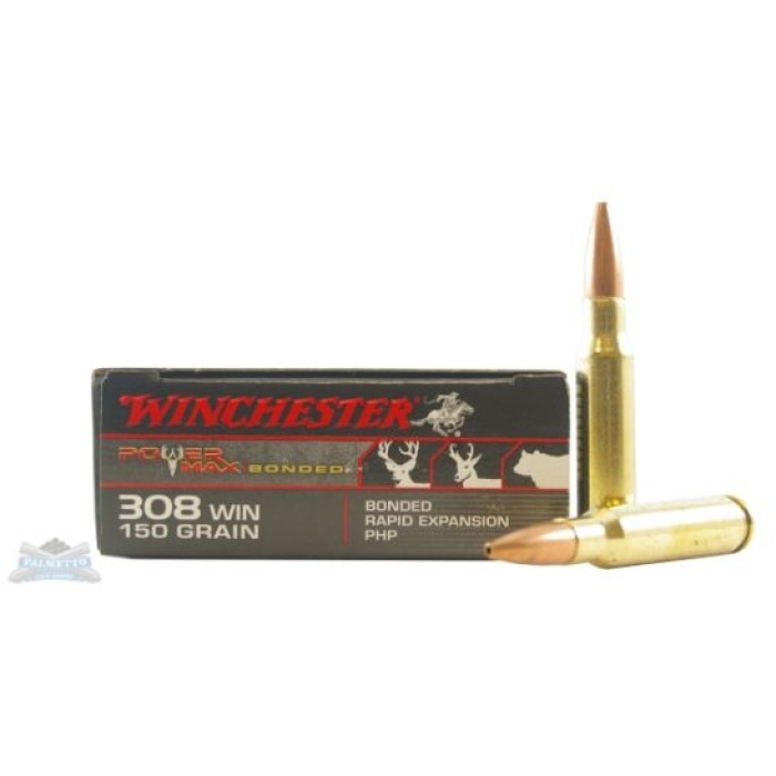 Winchester 308 150gr PowerMax Bonded Ammunition 20rds - X3085BP