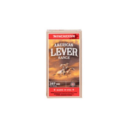 WINCHESTER AMMO American Lever Range .357 Mag 130 Grain 50rd/Box Rifle Ammo (W357AL)