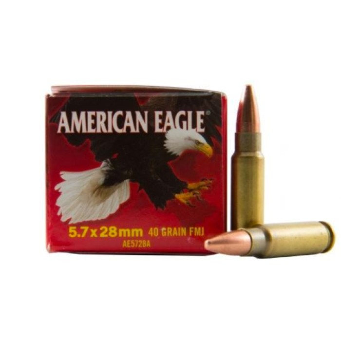 American Eagle 5.7x28mm 40gr FMJ Ammunition 50rds - AE5728A