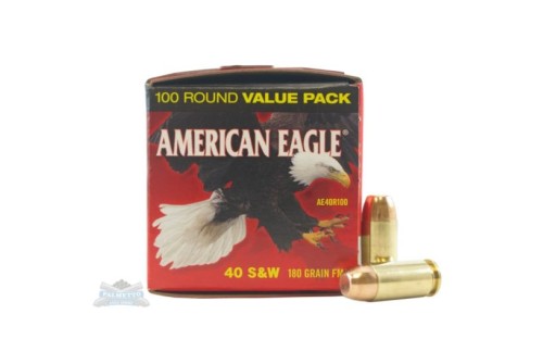 American Eagle 40 S&W 180gr FMJ AMmunition 100rds - AE40R100