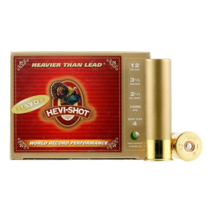 Hevi-Shot 12ga 3.5" 2-1/4oz #4 Hevi-13 Shotshell Ammunition 5rds - 43524