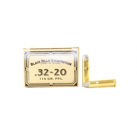 COWBOY ACTION AMMO 32-20 WINCHESTER 115GR LEAD FLAT POINT - 32-20 Winchester 115gr FPL 50/Box