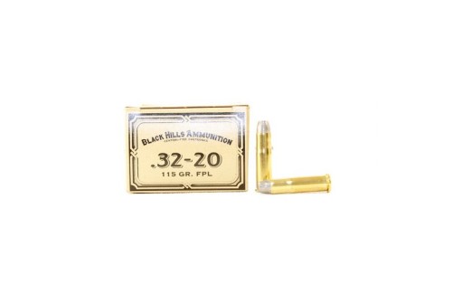 COWBOY ACTION AMMO 32-20 WINCHESTER 115GR LEAD FLAT POINT - 32-20 Winchester 115gr FPL 50/Box